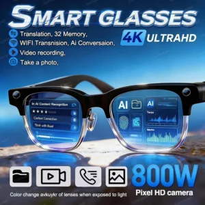 2026 New 800W Pixel Camera Smart Glasses
