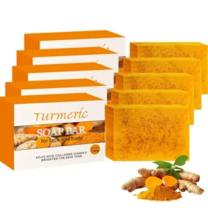 5Pcs Turmeric Soap Lemon Acids
