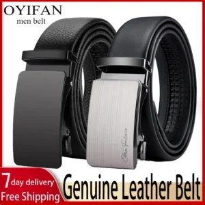 Men Genuine Leather Belt Waistband